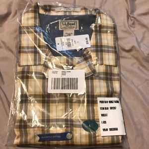 L L Bean Short Sleeve Button Down